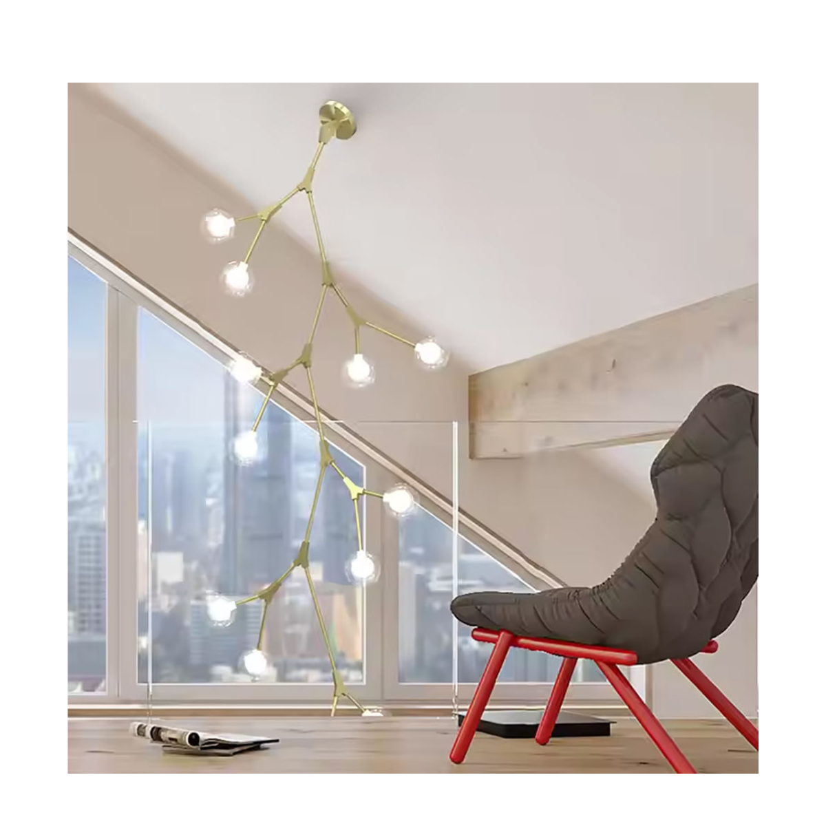 Botanical Branch Orb Chandelier